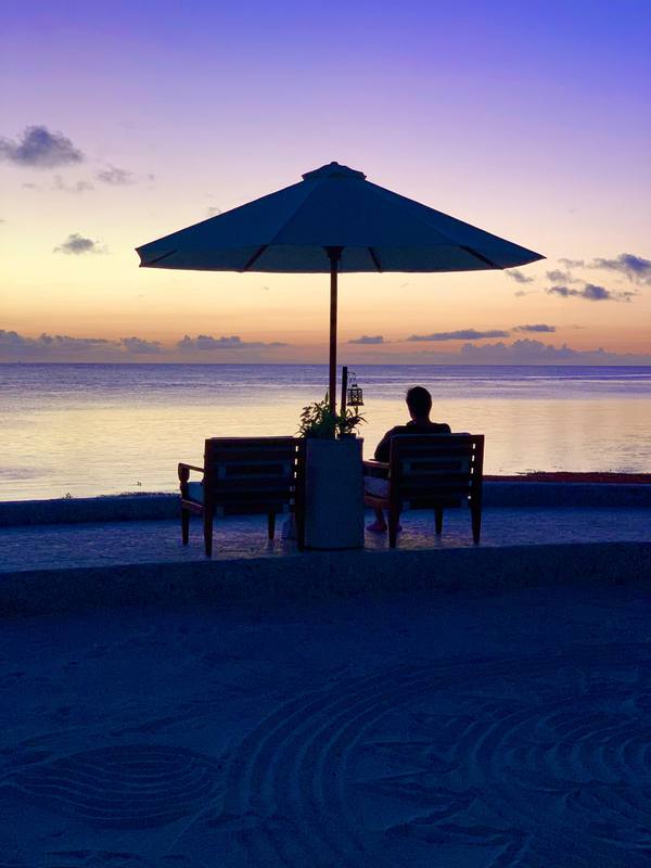 Sunset over the ocean, Indonesia
