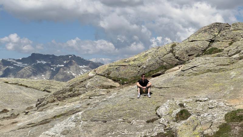 Alpine hiking trail