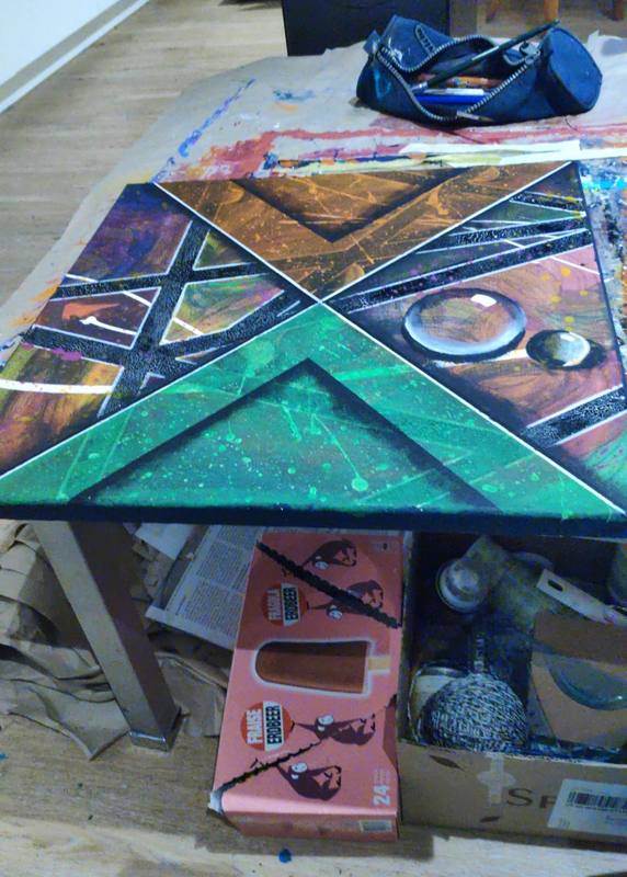 Abstract painting geometric